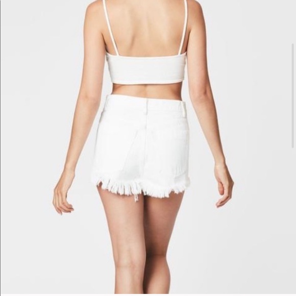 White carmar lace up tie up shorts white - Picture 4 of 5